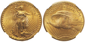 20 Dollars, Philadephia, 1927, AU 33.43 g.
Ref : Fr.185, KM#131
Conservation : NGC MS 67★ Highest-graded, only 3 by NGC