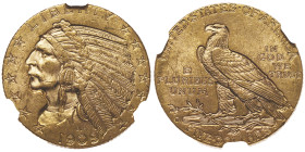 5 Dollars, Denver, 1909 D, AU 8.35 g.
Ref : Fr. 151
Conservation : NGC MS 63