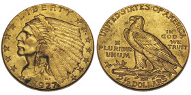 2.5 Dollars , Philadelphia, 1927, AU
Ref : KM#128
Conbservation : presque Superbe