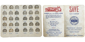 Coffret avec 30 monnaies de 1 DIME Conservation : plusieurs en Superbe / FDC