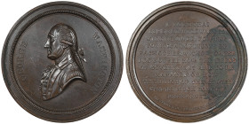 George Washington, Letter to Hamilton, Médaille en bronze, c. 1864, AE by John Adams Bolen, 
Avers : GEORGE WASHINGTON, dans la bordure fraisée, buste...