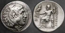 Kings of Macedon. Aspendos circa 211-210 BC. In Name and types of Alexander III the Great of Macedon. Tetradrachm AR