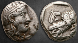 Attica. Athens circa 350-294 BC. Tetradrachm AR