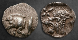 Mysia. Kyzikos circa 450-400 BC. Hemiobol AR