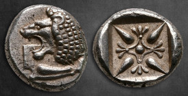 Ionia. Miletos  circa 525-475 BC. Diobol AR