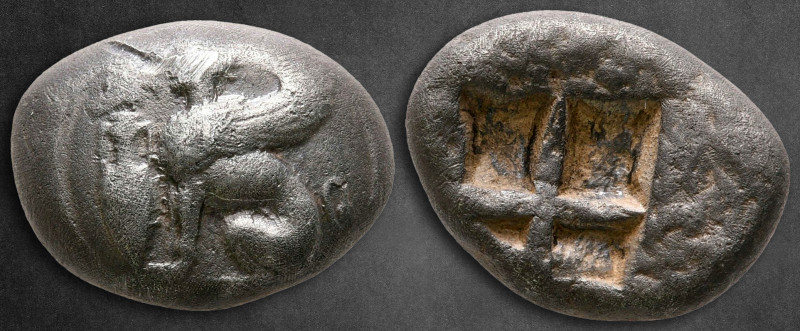 Islands off Ionia. Chios circa 490-435 BC. 
Didrachm AR

18 mm, 7,75 g

Sph...