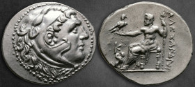 Pamphylia. Perge  circa 202-201 BC. In the name and types of Alexander III of Macedon. Tetradrachm AR