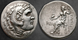 Pamphylia. Perge  circa 198-197 BC. In Name and types of Alexander III the Great of Macedon. Tetradrachm AR