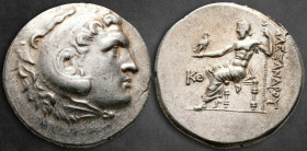 Pamphylia. Perge  circa 193-192 BC. In Name and types of Alexander III the Great of Macedon. Tetradrachm AR