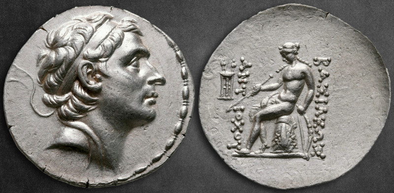 Seleukid Kingdom. Antioch on the Orontes. Antiochos III Megas 222-187 BC. 
Tetr...