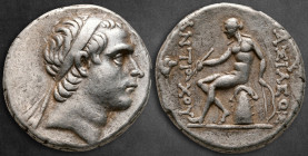 Seleukid Kingdom. "Rose" mint, possibly Edessa. Antiochos III Megas 222-187 BC. Tetradrachm AR