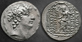Seleukid Kingdom. Antioch on the Orontes. Philip I Philadelphos 95-75 BC. Tetradrachm AR