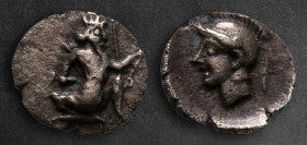 Persia. Achaemenid Empire. Uncertain mint in Cilicia circa 400-300 BC. Tetartemorion AR