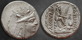 Kings of Armenia. Tigranocerta. Tigranes II "the Great" 95-56 BC. Tetradrachm AR