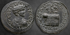 Pontos. Amaseia. Geta, as Caesar AD 198-209. Dated CY 208=AD 208/9. Bronze Æ