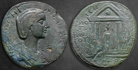 Caria. Amyzon. Plautilla. Augusta AD 202-205. Uncertain magistrate. Bronze Æ
