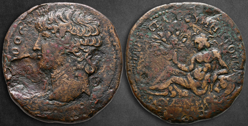 Cilicia. Tarsos. Antinoüs, favorite of Hadrian AD 130. 
Bronze Æ

33 mm, 18,9...