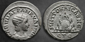 Cappadocia. Caesarea. Tranquillina AD 241-244. RY 4 of Gordian III = 242 AD. Drachm AR