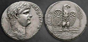 Seleucis and Pieria. Antioch. Nero AD 54-68. Dated RY 9 and year 111 of the Caesarean Era = AD 62-63. Tetradrachm AR