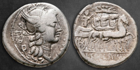 L. Sulla and L. Manlius Torquatus 82 BC. Rome. Denarius AR