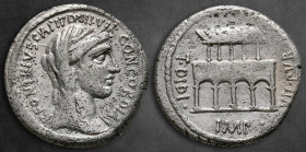 P. Fonteius P. f. Capito 55 BC. Rome. Denarius AR