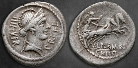 L. Flaminius Chilo 43 BC. Rome. Denarius AR