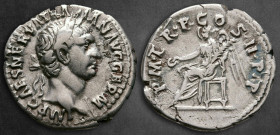 Trajan AD 98-117. Rome. Denarius AR