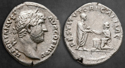 Hadrian AD 117-138. Rome. Denarius AR