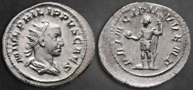 Philip II, as Caesar AD 244-246. Rome. Antoninianus AR