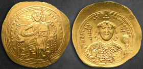 Constantine IX Monomachus AD 1042-1055. Constantinople. Histamenon Nomisma AV