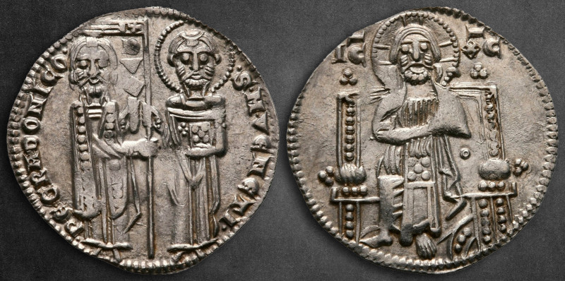 Italy. Venice. Pietro Gradenigo AD 1289-1311. 
Grosso AR

21 mm, 2,16 g

•P...