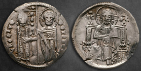 Serbia. Stefan Uros II Milutin AD 1282-1321. Dinar AR