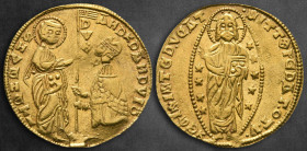 Crusaders. Chios. Maona Society AD 1400-1413. Imitating Venice issue of Andrea Dandolo. Ducat AV