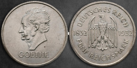 Germany. Weimarer Republik.  AD 1932. 5 Reichsmark