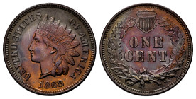 U.S. Coins. Indian Cents. 1 cent. 1868. Philadelphia. (Km-90a). Ae. 3,11 g. Beautiful color. XF. Est...120,00. 

Spanish Description: Estados Unidos...