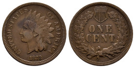 U.S. Coins. Indian Cents. 1 cent. 1872. Philadelphia. (Km-90a). Ae. 2,97 g. Very scarce. VF. Est...200,00. 

Spanish Description: Estados Unidos. In...