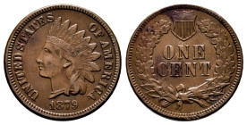 U.S. Coins. Indian Cents. 1 cent. 1879. Philadelphia. (Km-90a). Ae. 3,09 g. Almost XF. Est...100,00. 

Spanish Description: Estados Unidos. Indian C...