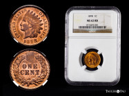 U.S. Coins. Indian Cents. 1 cent. 1898. Philadelphia. (Km-90a). Ae. Slabbed by NGC as MS 62 RB. NGC-MS. Est...100,00. 

Spanish Description: Estados...
