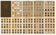 Collection of 206 coins, in Dansco album of Quarter Dollars "Washington Quarters". All the specimens of the series from 1932 to 1998, except for the y...