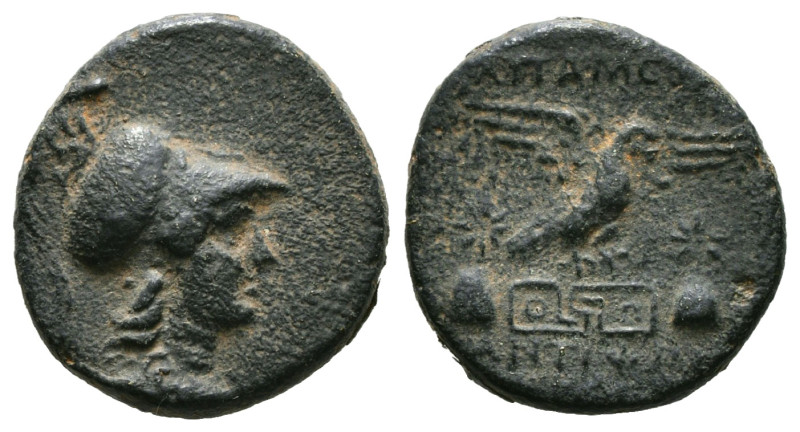 Greek Coins
PHRYGIA. Apameia. Ae (Circa 88-40 BC). Kokos, magistrate.
Obv: Helme...