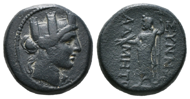 PHRYGIA. Synnada. Ae (Circa 133-1st century BC). Maiandri-, magistrate.
Obv: Tur...