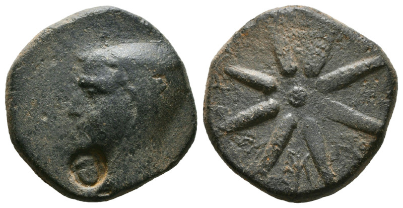 Greek Coins
PONTOS. Uncertain, possibly Amisos. Ae (Circa 130-100 BC).
Obv: Male...