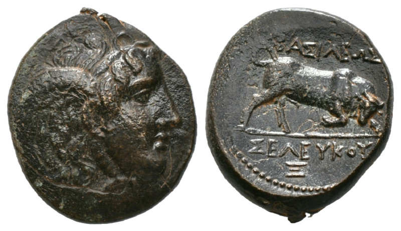 Greek Coins
SELEUKID KINGDOM. Seleukos I Nikator (312-281 BC). Ae. Sardes.
Obv: ...