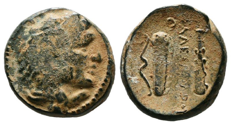 Greek Coins
KINGS OF MACEDON. Alexander III 'the Great' (336-323 BC). Ae Unit. U...