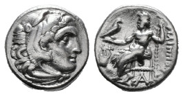 Greek Coins
KINGS OF MACEDON. Alexander III 'the Great' (336-323 BC). Drachm.
Obv: Head of Herakles right, wearing lion skin.
Rev: AΛEΞANΔPOY.
Zeus se...