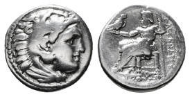 Greek Coins
KINGS OF MACEDON. Alexander III 'the Great' (336-323 BC). Drachm.
Obv: Head of Herakles right, wearing lion skin.
Rev: AΛEΞANΔPOY.
Zeus se...