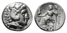 Greek Coins
KINGS OF MACEDON. Alexander III 'the Great' (336-323 BC). Drachm.
Obv: Head of Herakles right, wearing lion skin.
Rev: AΛEΞANΔPOY.
Zeus se...