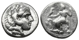 Greek Coins
KINGS OF MACEDON. Alexander III 'the Great' (336-323 BC). Tetradrachm.
Obv: Head of Herakles right, wearing lion skin.
Rev: AΛΕΞΑΝΔΡOY.
Ze...