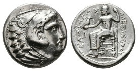 Greek Coins
KINGS OF MACEDON. Alexander III 'the Great' (336-323 BC). Tetradrachm.
Obv: Head of Herakles right, wearing lion skin.
Rev: AΛΕΞΑΝΔΡOY.
Ze...