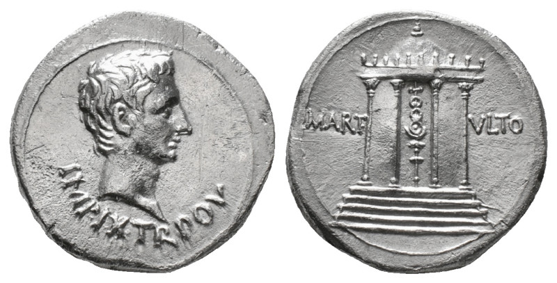 Roman Provincial Coins
AUGUSTUS (27 BC-14 AD). Cistophorus. Pergamum.
Obv: IMP...